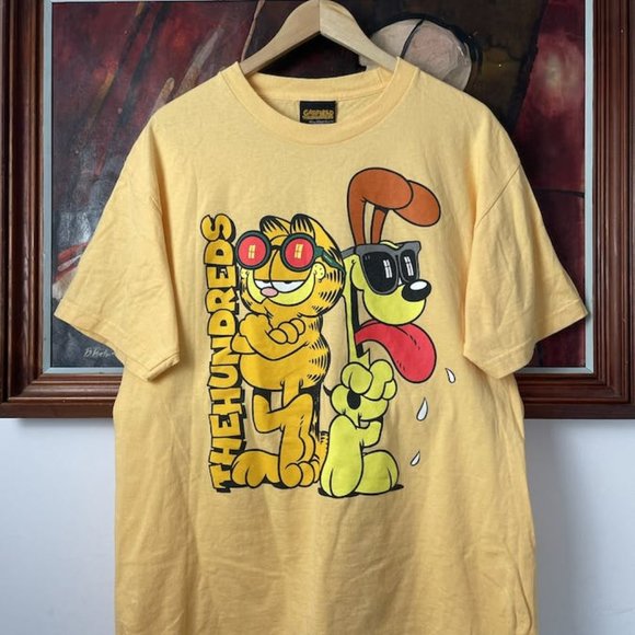 Gildan Other - Garfield x The Hundreds Graphic Tee Collab Cartoon 90s Vibe